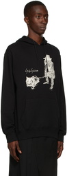 Yohji Yamamoto Black New Era Edition Graphic Hoodie