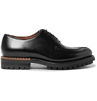 Berluti - Glazed Leather Oxford Shoes - Men - Black