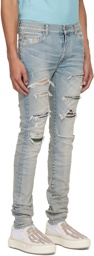 AMIRI Blue Bandana Jeans