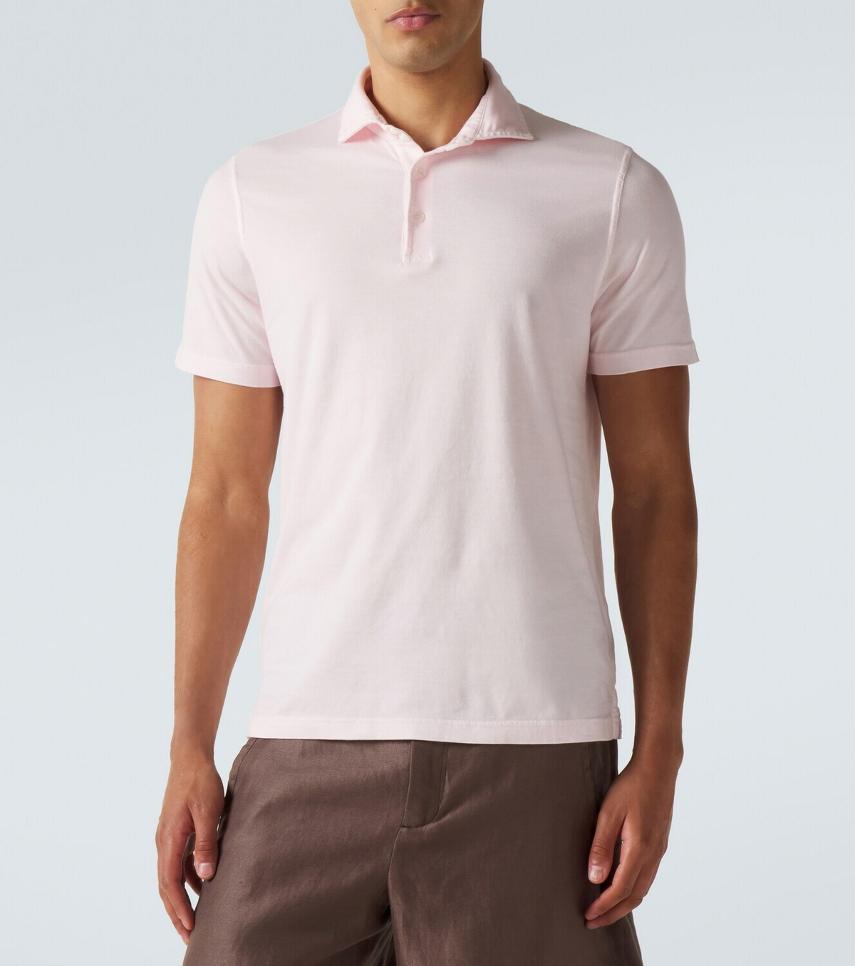 Fedeli Cotton jersey polo shirt