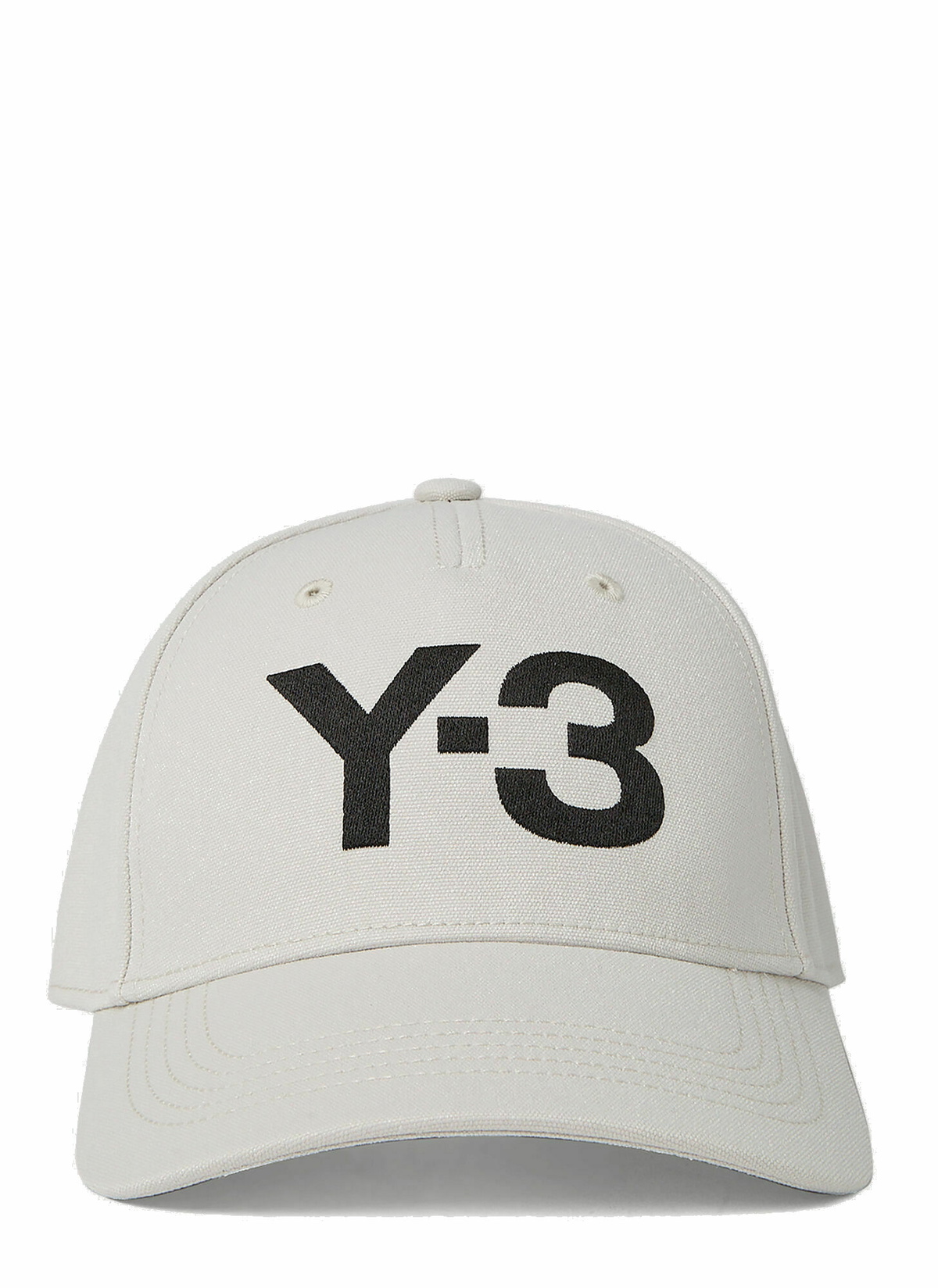 Y-3 - Logo Embroidery Baseball Cap in Light Grey Y-3