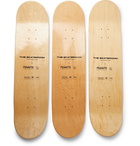 THE SKATEROOM - Peanuts by Nina Chanel Abney Set of Three Printed Wooden Skateboards - Multi