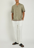 Che Lucena Printed Shirt Light Brown