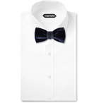 Lanvin - Pre-Tied Velvet and Satin Bow Tie - Blue