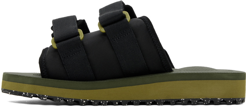 Suicoke Black & Khaki MOTO-Cab-ECO Sandals Suicoke
