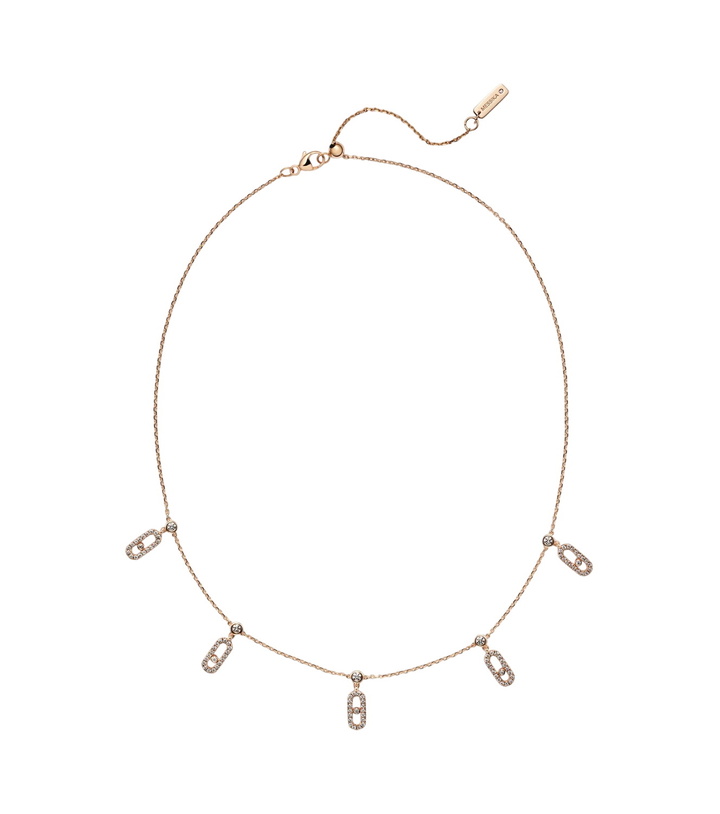 Photo: Messika Move Uno 18kt rose gold choker with diamonds