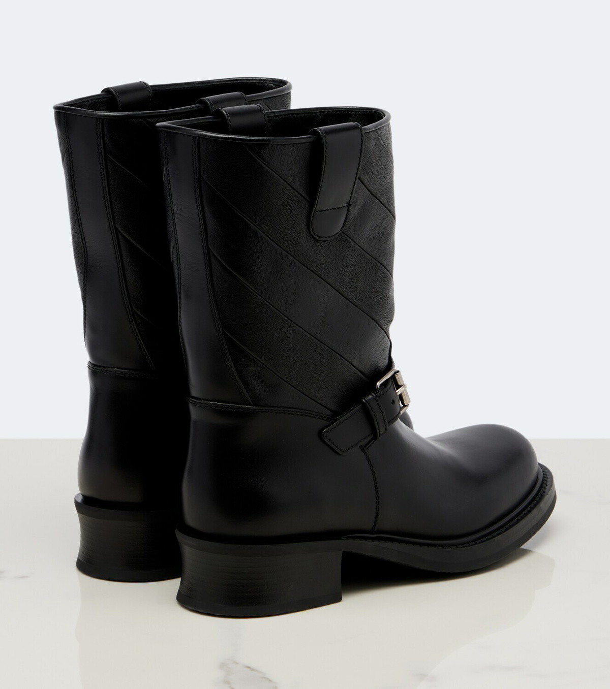 Valentino Garavani VLogo leather biker boots