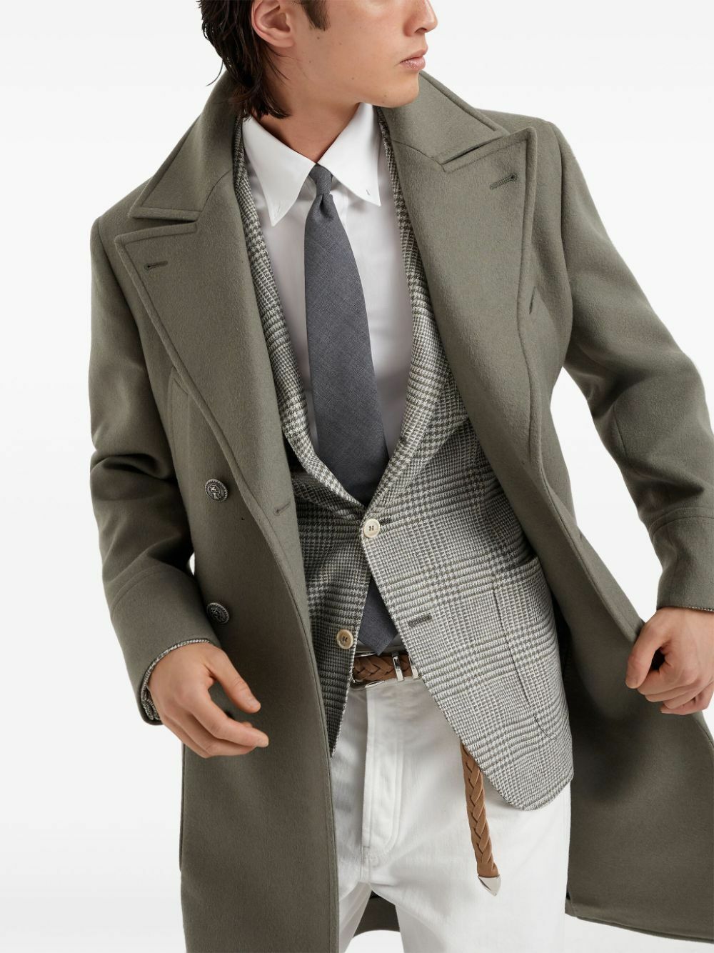 【関税＆送料込み】Brunello Cucinelli Double-Breasted Virgi NWT $5895 Brunello Cucinelli Men's Double Breasted Tuxedo