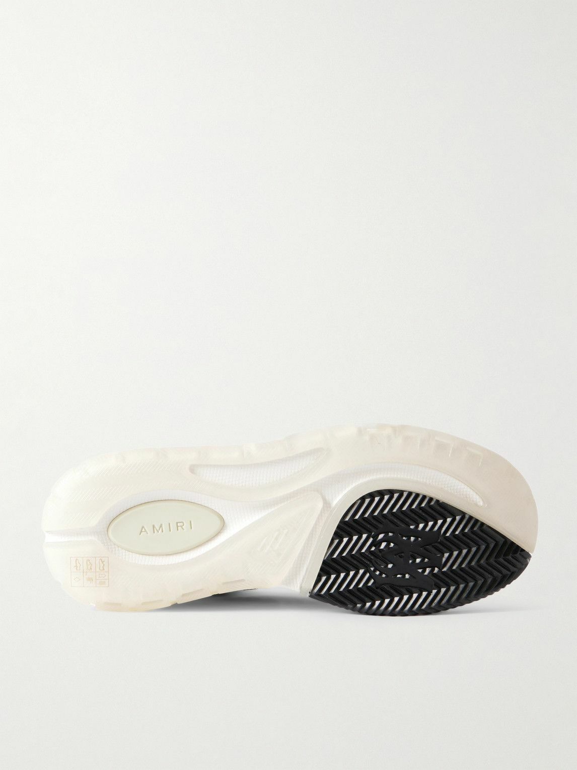 AMIRI - MA-1 Suede-Trimmed Mesh and Leather Sneakers - Black