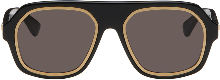 Photo: Bottega Veneta Black Rim Sunglasses