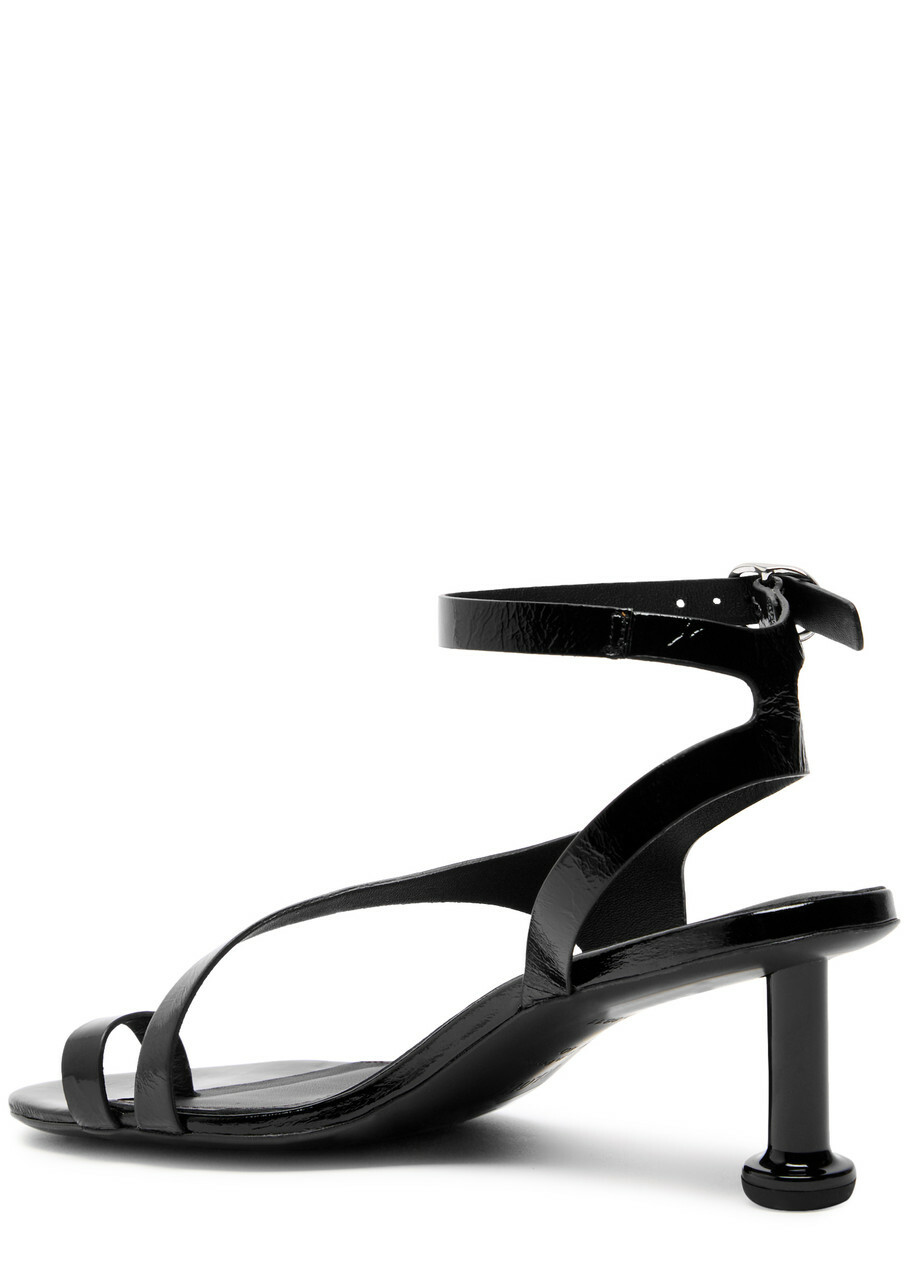 Alohas Miquela Onix Patent Leather Sandals Black