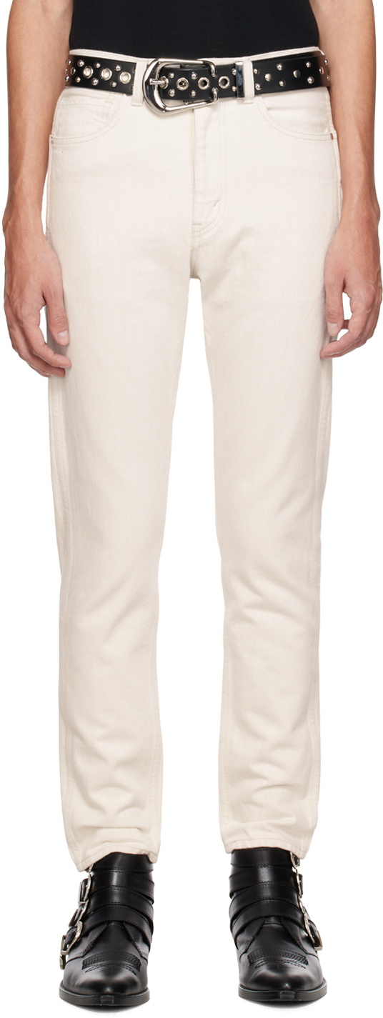 The Letters Off-White Tapered Jeans