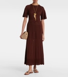 Eres Imaginaire cotton-blend maxi dress