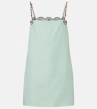 Valentino Crepe Couture embellished minidress