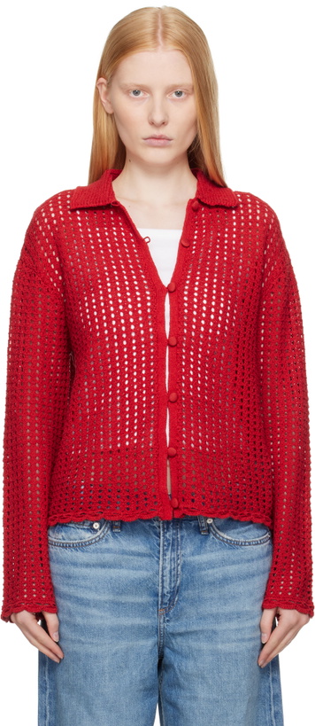 Photo: rag & bone Red Khloe Cardigan