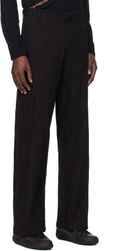 Tondolo Black Gilled Trousers