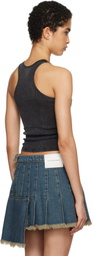 Alexander Wang Black Classic Racer Tank Top