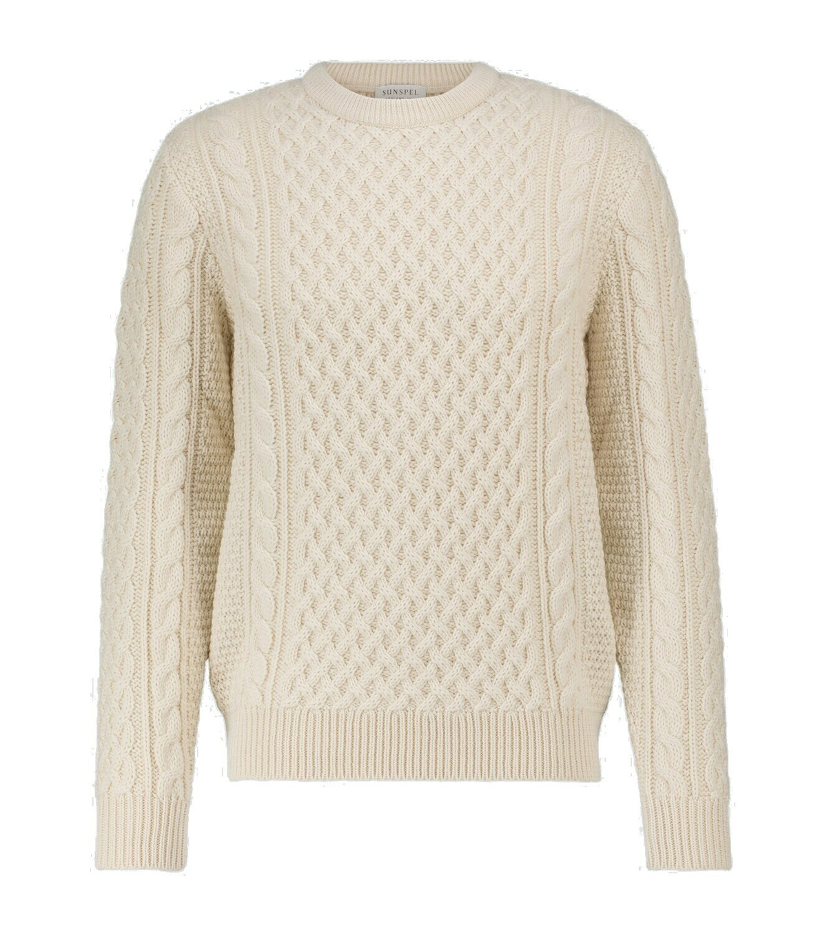 Sunspel - Merino wool cable-knit sweater Sunspel