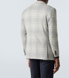 Kiton Prince Of Wales wool-blend blazer