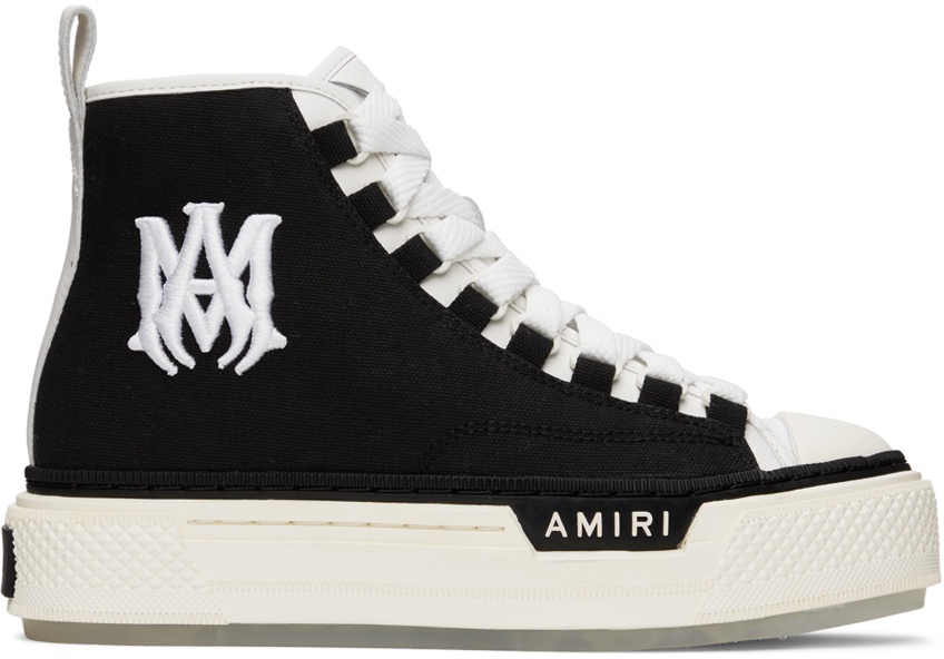 AMIRI Black & White Court Hi Sneakers Amiri