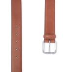 Anderson's - 3.5cm Brown Leather Belt - Brown