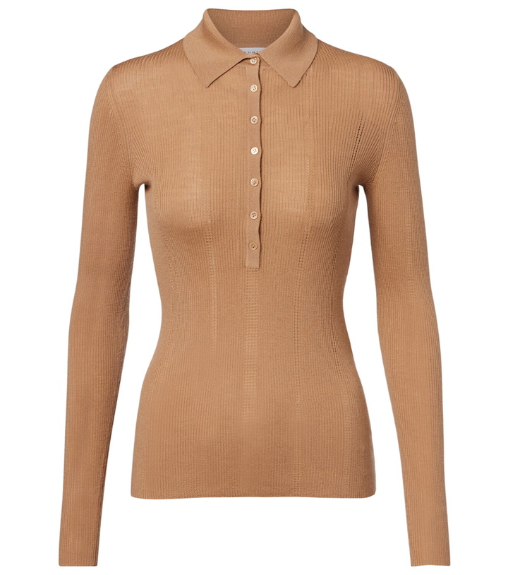 Photo: Gabriela Hearst Sophia wool polo sweater
