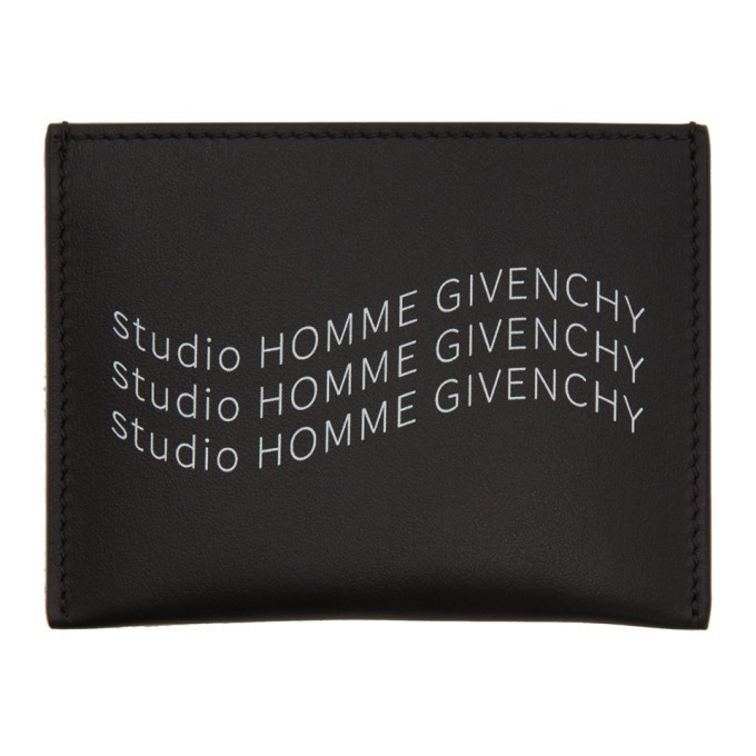 Photo: Givenchy Black Studio Homme Print Card Holder