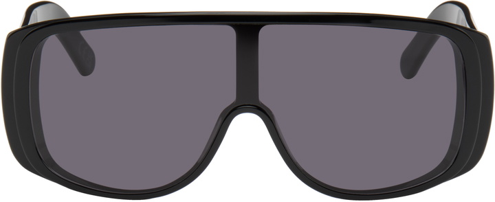 Photo: MM6 Maison Margiela Black Mask Sunglasses