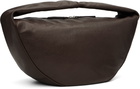 BY FAR Taupe Maxi Cush Washed Leather Shoulder Bag