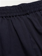 Odyssee - Armis Wide-Leg Cotton-Blend Twill Trousers - Blue