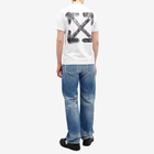 Off-White Men's Spray Arrow Slim T-Shirt in White/White