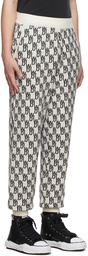 We11done Off-White Wool Lounge Pants