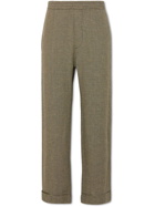 Barena - Straight-Leg Checked Woven Suit Trousers - Green