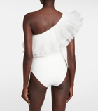 Giambattista Valli - Asymmetric ruffled swimsuit