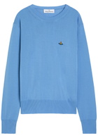 Vivienne Westwood Alex Fine-knit Cotton Jumper Blue