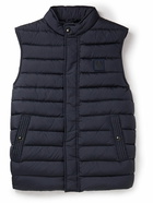 Belstaff - Logo-Appliquéd Quilted Ripstop Down Gilet - Blue