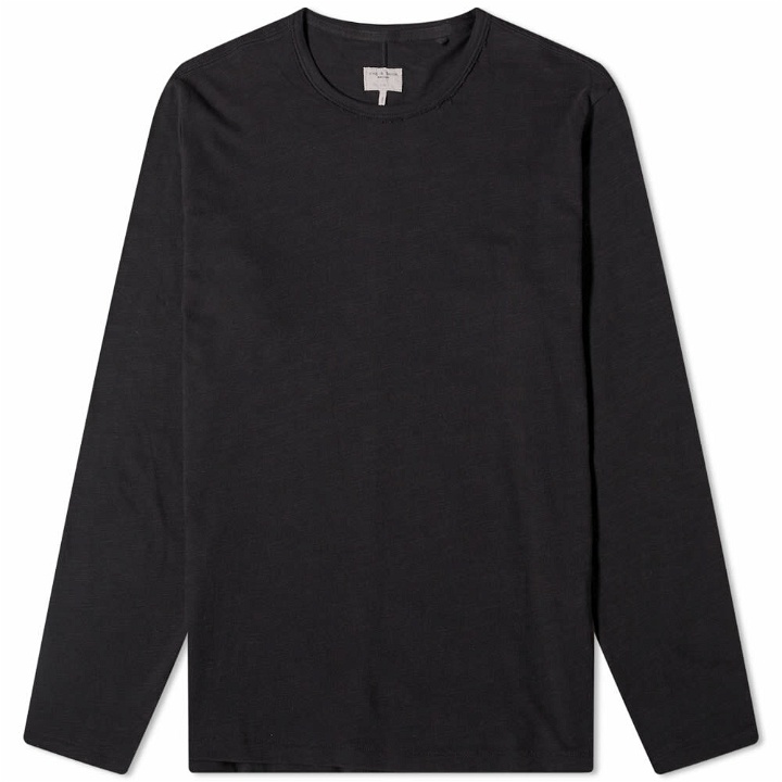 Photo: Rag & Bone Men's Long Sleeve Base T-Shirt in Black