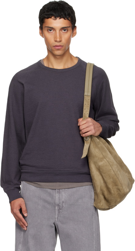 Photo: LEMAIRE Gray Crew Neck Sweatshirt