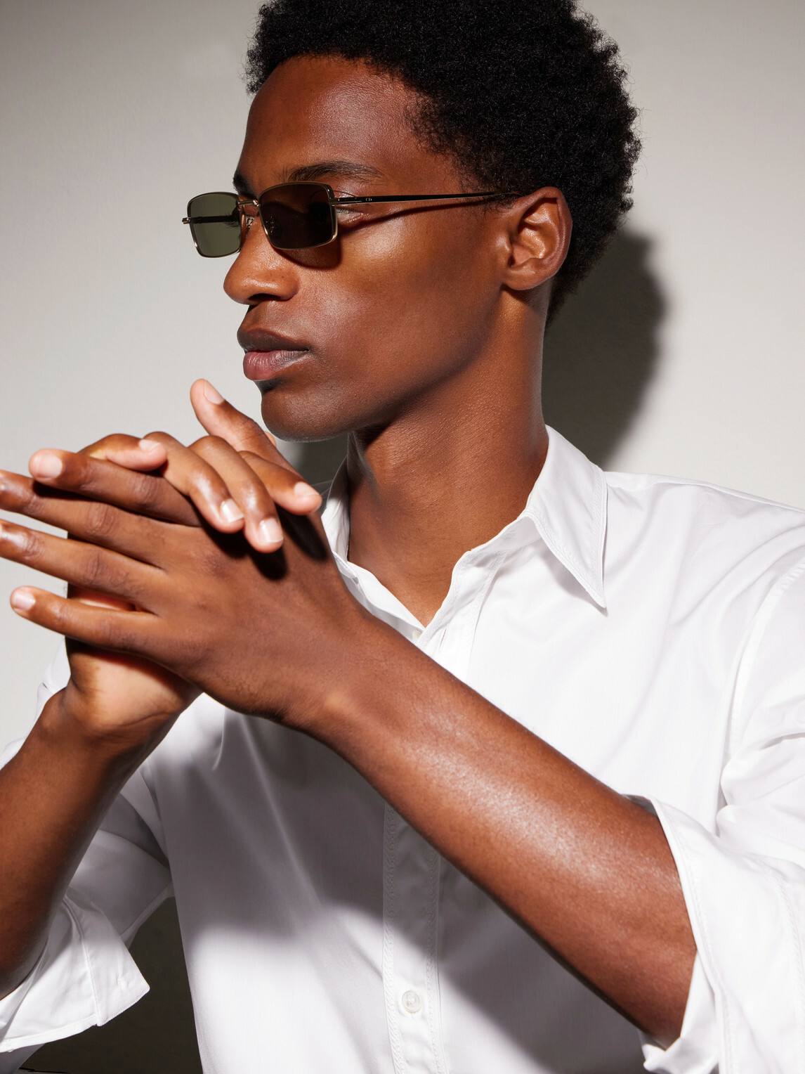 Dior Eyewear - DiorBlackSuit S21U Square-Frame Gold-Tone Sunglasses