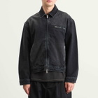 Represent Men's Collared Denim Jacket in Aged Black