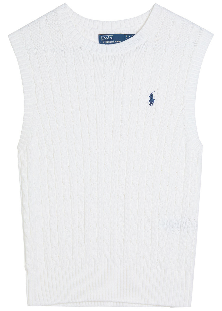 Polo Ralph Lauren Cable-knit Cotton Vest White