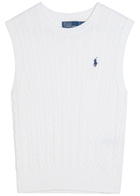 Polo Ralph Lauren Cable-knit Cotton Vest White