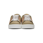 Burberry Brown Tonal Check Sneakers