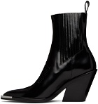 Paco Rabanne Black Leather Chelsea Boots