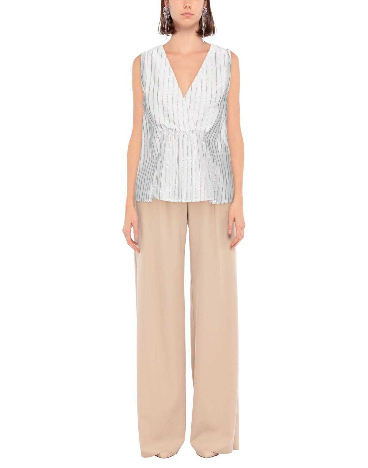 Manila Grace Womens Top in White
