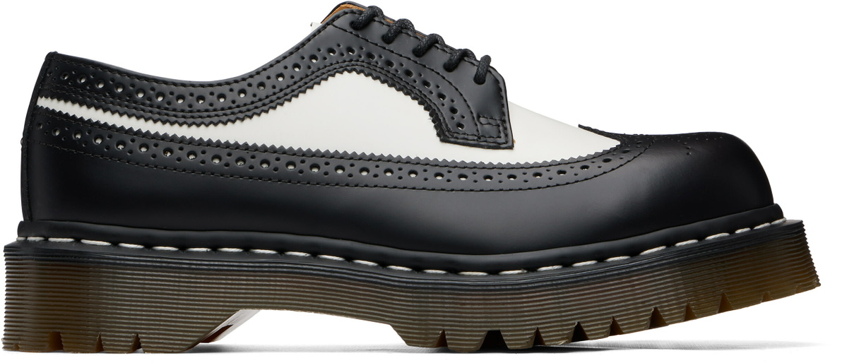 Dr. Martens Black & White 3989 Bex Brogue Derbys