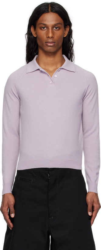 Photo: Maison Margiela Purple Wool Polo