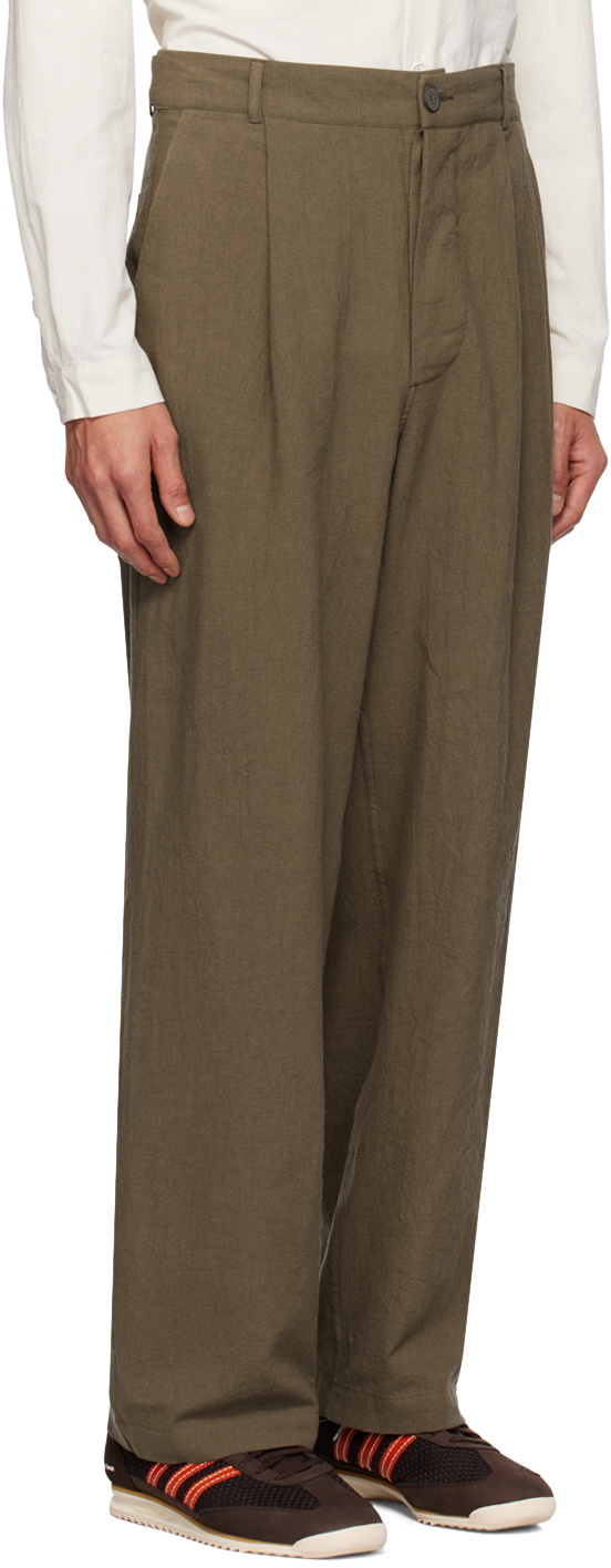 XENIA TELUNTS Brown Typewriter Trousers