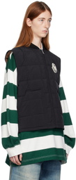 Moncler Genius Moncler x Palm Angels Black Pinwheel Down Vest