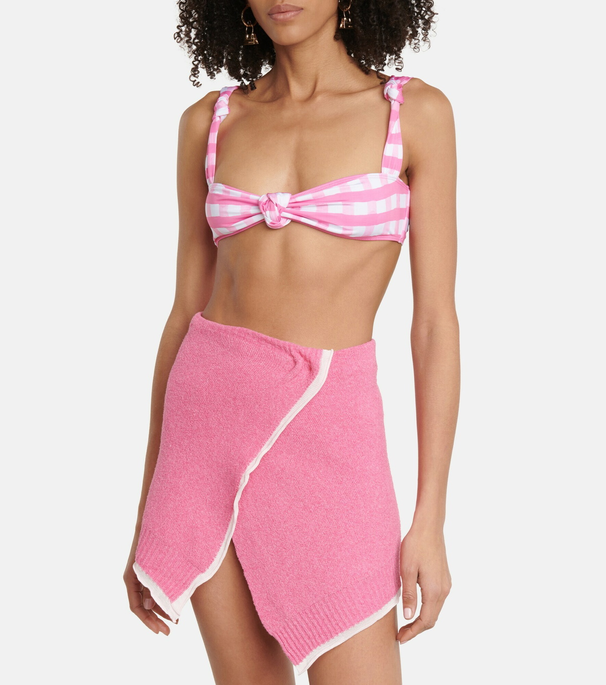 Jacquemus - Le Haut Vichy checked bikini top Jacquemus